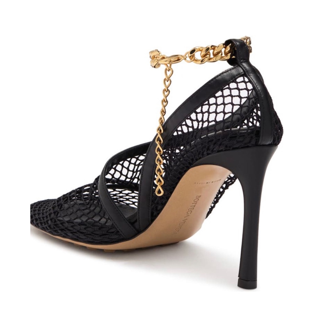 Bottega Veneta Stretch Mesh & Leather Pump - Picture 2 of 12